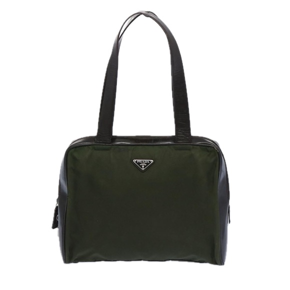 PRADA Tote Bag Nylon Green Auth ac2723 - Picture 13 of 16